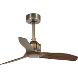 FARO Just Fan 81 cm Deckenventilator altgold/holz
