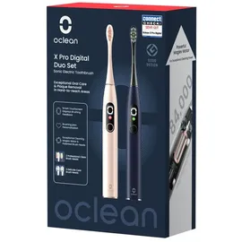oclean X Pro Digital Duo Blau / Gold + 2. Handstück
