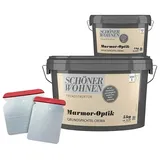 SCHÖNER WOHNEN-Farbe Trendstruktur Dekoputz-Set Marmor-Optik  (3 -tlg., Crema)