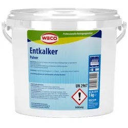 WECO Entkalker Pulver 32151 , 5 kg – Eimer