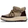 FitFlop F-Mode Damen-Stiefelette mit resistentem Biofleece-Netzgewebe, Flatform-Stiefelette, Taupe, Größe 36, taupe, 36 EU