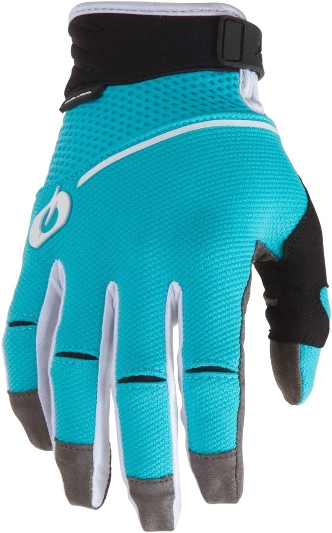 Oneal Revolution Motocross handschoenen, zwart-turquoise, 2XL Voorman