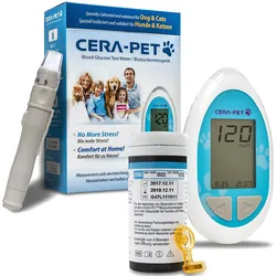 Cera-Pet Blutzuckermessgerät Set für Hunde und Katzen - Vorteilspack 1 St