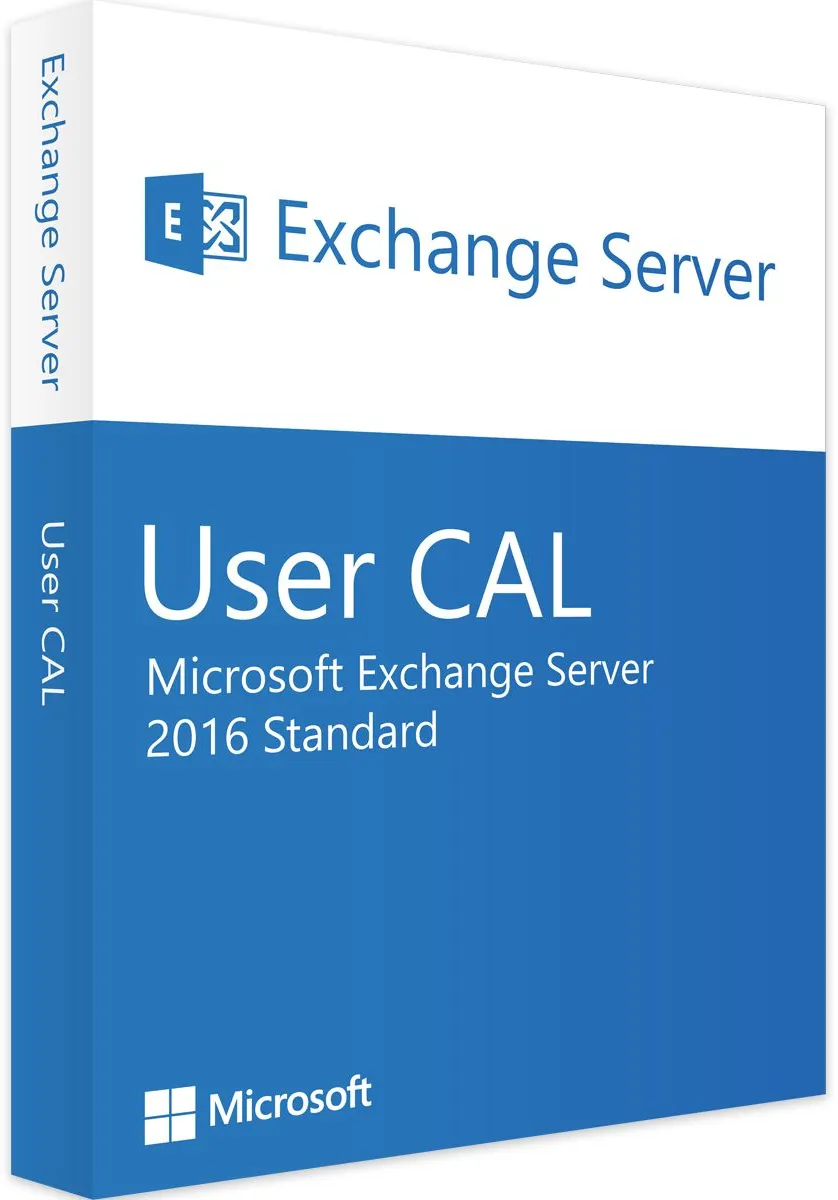 Microsoft Exchange Server 2016 Standard, 1 utente CAL