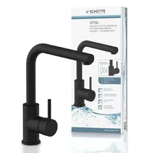 Schütte Vital Einhebelmischer Sensorarmatur Schwarz