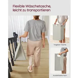 VASAGLE Wäschesortierer weiß