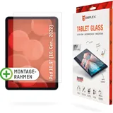 Displex Tablet Glass (9H) für Apple iPad 10,9'' (10. Gen.), Eco-Montagerahmen L-Form, unzerbrechlich