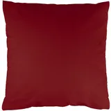 Kissenbezug Bordeaux 80x80cm Kopfkissenbezug Kissenhülle 100% Baumwolle Kissen Pillow Cover mit Reißverschluss Luna
