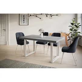 alpi möbel LOFT-U 90 x 77 x 180-280 cm grau/weiß