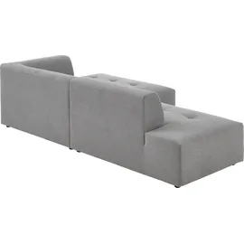Atlantic Home Collection Hocker Leonardo Strukturstoff 63 x 70 x 240 cm Grau