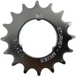 SunRace Steckkranz 16 Zähne 1/2 x 1/8 flach grau