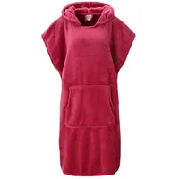 OTTO home Badeponcho Miia, Surfponcho ideal für Sauna, Spa & im Urlaub, Langform, Microfaser, Kapuze, weich und kuschelig, plüsch, Unisex, für Damen und Herren rosa L/XL