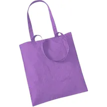 Westford Mill Baumwoll Tragetasche Violet 38 x 42 cm