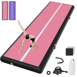 airtrack matte mit elektrischer Luftpumpe 10cm hoch 2M Tumbling Matten Aufblasbare turnmatte Matte gymnastikmatte Yogamatte Camping Trainingsmatte
