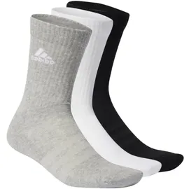 adidas Cushioned Crew Socken 3er Pack Medium Grey Heather / White / Black 37-39