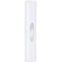 Wenko Folienschneider Mod. Perfect-Cutter praktischer Abroller für Frischhaltefolie und Alufolie Folienspender aus Kunststoff Weiß 38 x 5,2 x 6,7 cm