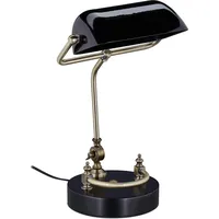 Relaxdays Relaxdays, Tischlampe, Bankerlampe