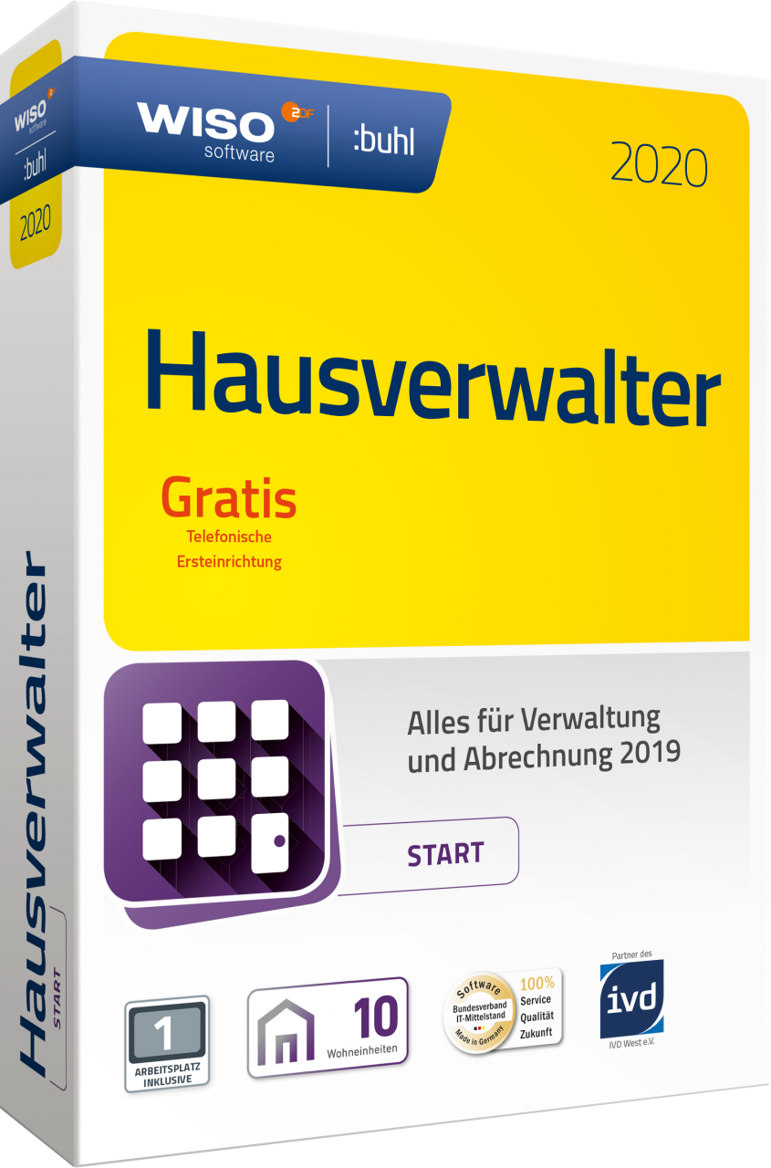 WISO Hausverwalter 2020 Start