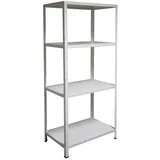 SCHULTE Regalwelt Steckregal 4 Fachböden, 180x80x40 cm (HxBxT), weiß,