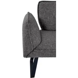 K+W Komfort & Wohnen Drive, grau (schwarzgrau 88), H:91cm T:68cm, Sitzbänke, Eckbank, mit Seitenteilverstellung am langem Schenkel zur Sitzplatzerweiterung