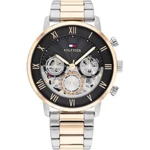 Tommy Hilfiger Legend 1710570 Herrenuhr - Silber/Schwarz
