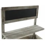 DKD Home Decor - Schieferwagen Tannenbaum 87x41x109 Hellbraune Schieferräder Tannenbaum mehrfarbige Farbfamilie Outdoor Dekoration Details