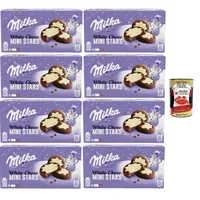 Milka White Choco Mini Stars,Weiße Schoko-Ministerne, 8x150 gr+Polpa 400g
