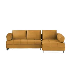 Ecksofa   Havana , gelb , Maße (cm): B: 272 H: 89 T: 173