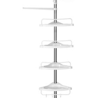 Songmics Teleskop-Duschregal BCB02SW weiß 25,0 x 35,0 x 85,0