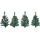 Spetebo Lichterkette Kunststoff 50 cm 4er Set 40 LED grün