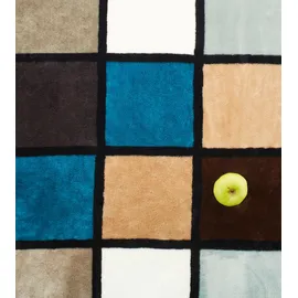 Gözze Cashmere-Feeling Antigua 150 x 200 cm aqua/taupe/petrol