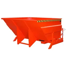 Bauer Kippbehälter Stahl 300 mm Feuerrot