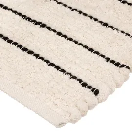5five simply smart 5five - gestreifter mikrofaser-Teppich 50x120cm weiß