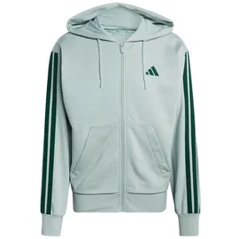 adidas Essentials 3-Streifen Kapuzenjacke Herren Grau/Schwarz XL