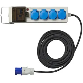 PRO PLUS ProPlus 373585DE Zelt Faltwagen Steckdose 20 Meter 3x2,5mm2 mit MCCB und FI-Schalter + 2 x USB