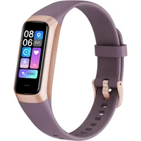 Fitness Tracker Smartwatch Herren Damen,24H Herzfrequenz- & Schlaftracking,Blutsauerstoff-Tracking, 20+ Sportmodi,1,1" AMOLED Display, Schrittzähler , IP67 wasserdicht für iOS Android (Bordeaux)