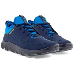 ECCO Wanderschuhe MX Low Nubukleder - strapazierfähige Sohle, sockenartige Konstruktion aus Neopen - dunkelblau Herren