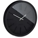 Relaxdays Wanduhr modern schwarz/weiß