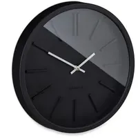 Relaxdays Wanduhr modern schwarz/weiß