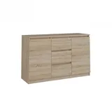 CDF Schubladenkommode 120 x 75 x 40 cm Braun