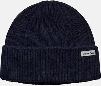 Resteröds Woll-Strickmütze - Marineblau, Einheitsgröße