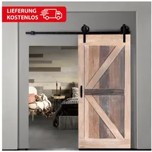 Indo Barndoor Shorea links 100 x 215 cm beige