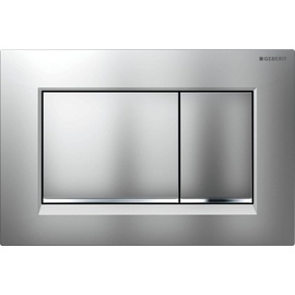Geberit Sigma30 Betätigungsplatte für 2-Mengen-Spülung mattchrom-lackiert/hochglanz-verchromt 115.883.JQ.1
