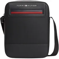 Tommy Hilfiger TH Foundation Mini Reporter Umhängetasche Kunstleder Black