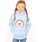 Zwilling Zwillingsherz Hoodie »"Nicki" Kids«, mit Herzchen- und Leo Details für Mädchen, blau