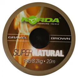 Korda Vorfachmaterial Super Natural Vorfachmaterial (braun), braun, Länge m: 20
