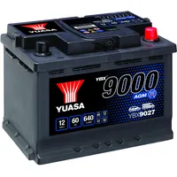 YUASA YBX9027 AGM Autobatterie 60Ah 640A