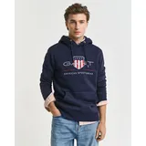 GANT Archive Shield Regular Fit Kapuzenpullover Evening Blue S