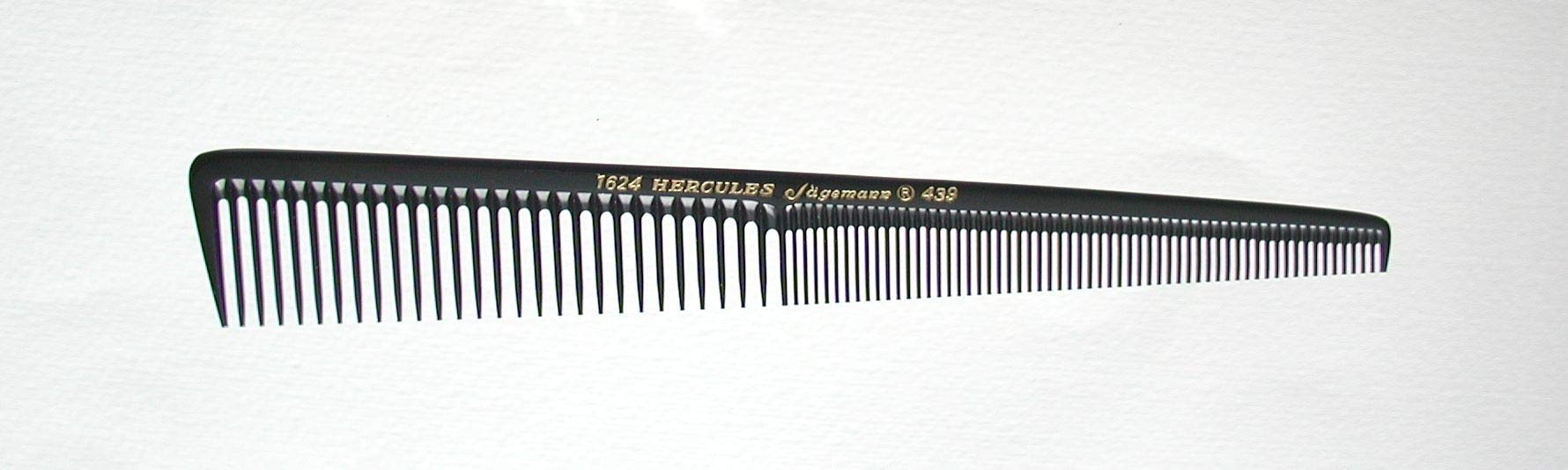 HERCULES SÄGEMANN - 1624-439 Kamm | Hochwertiger Facon Haarschneidekamm in Trapezgeometrie | Mit feiner Zahnteilung ideal für 1-20mm-Schnitte | Größe: 7,5 Zoll