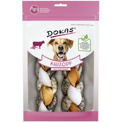 DOKAS Kauzopf mit Fischhaut Hundesnacks 8 x 120 Gramm